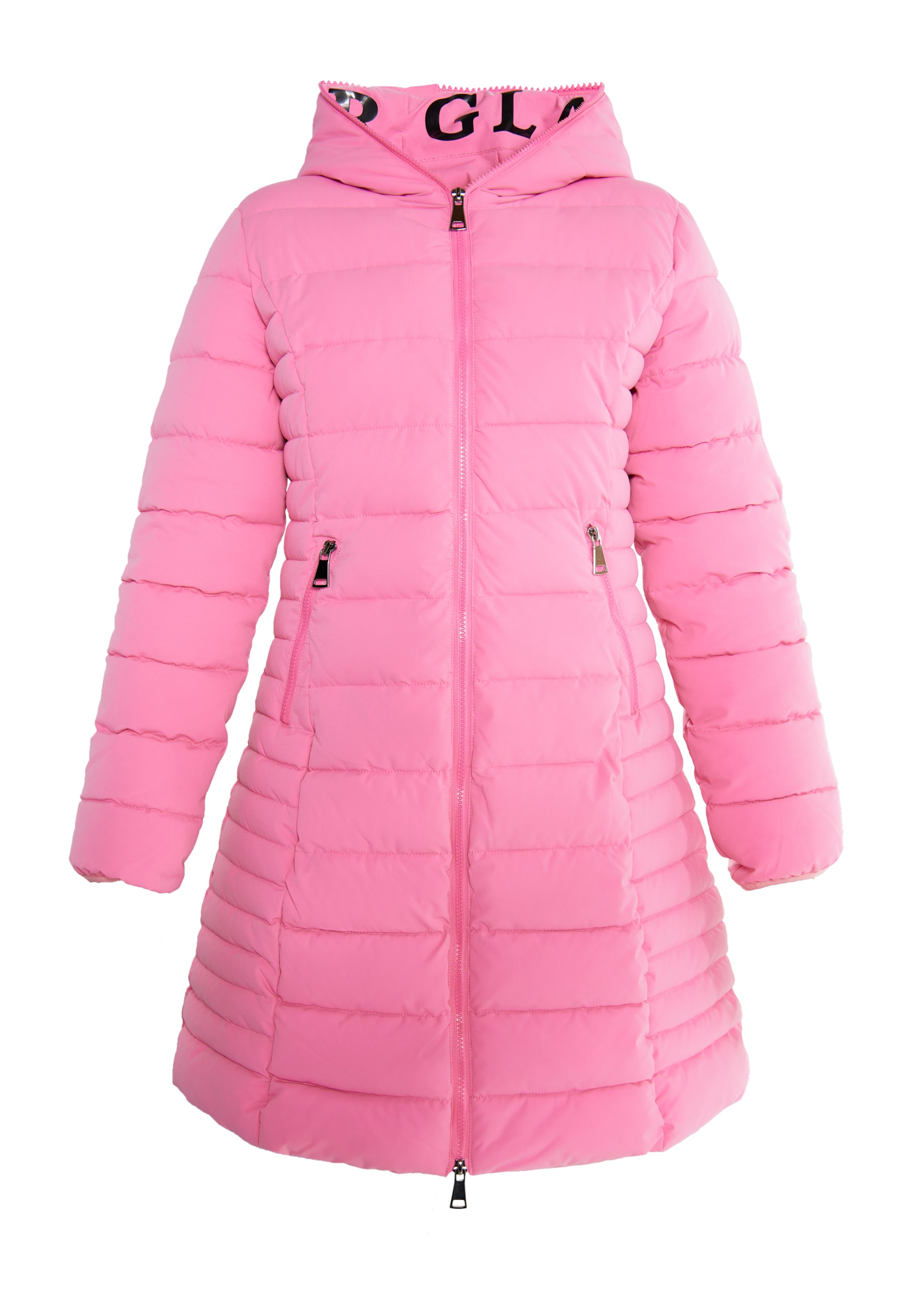 faina - Sobretudo de inverno em rosa: frente