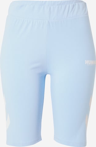 Pantaloni sport 'Legacy' de la Hummel pe albastru: față