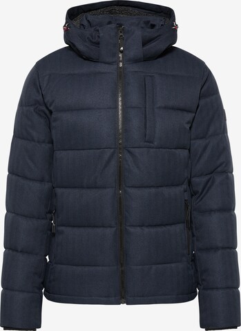 ALEKO Winter Jacket in Blue: front