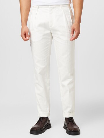 Harmony Paris Regular Pleat-front trousers 'PIERO' in Beige: front