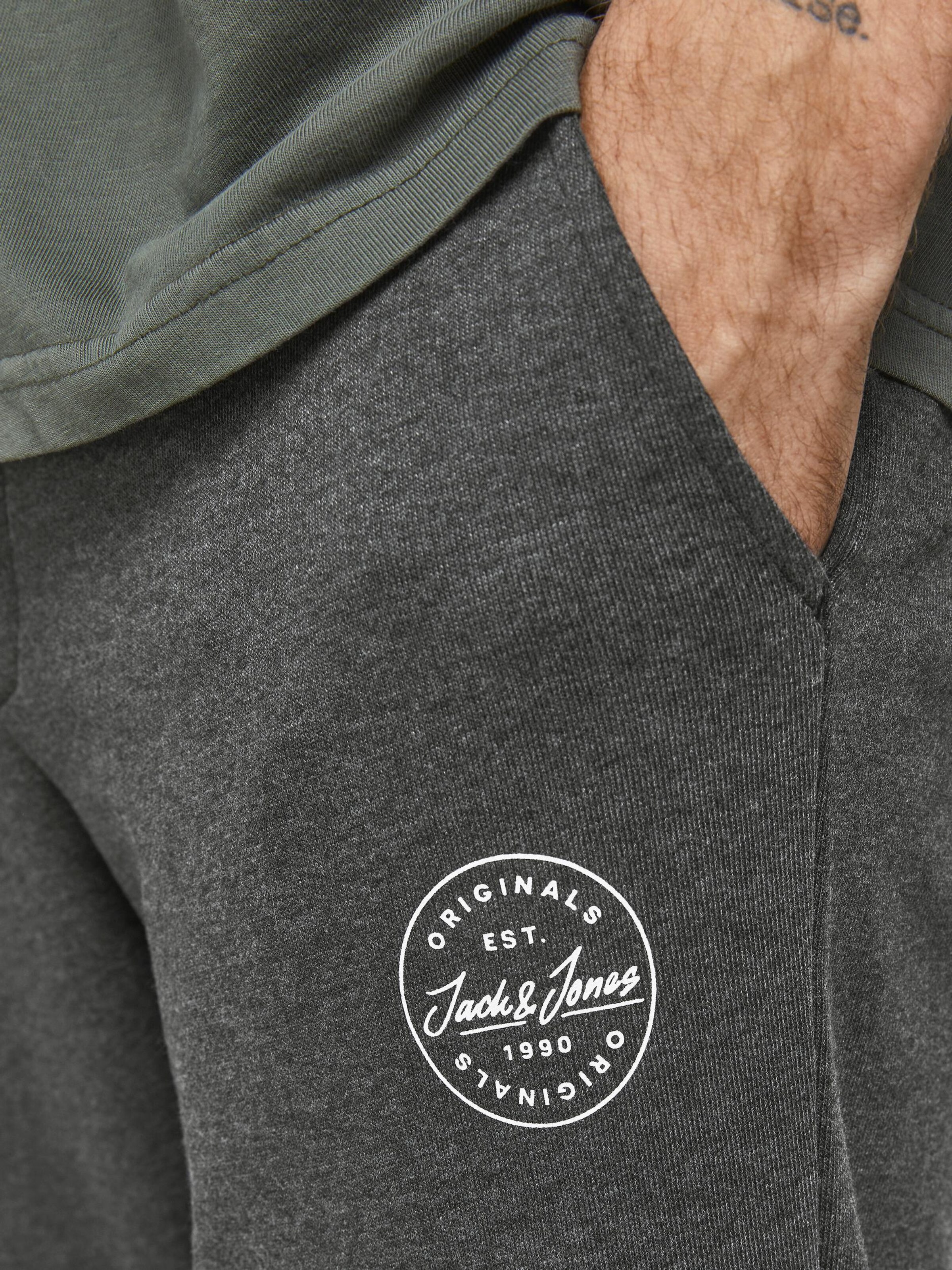 Männer Sportbekleidung JACK & JONES Hose 'Gordon' in Anthrazit - AR58604 Männer Sportbekleidung JACK & JONES Hose 'Gordon' in Anthrazit - AR58604