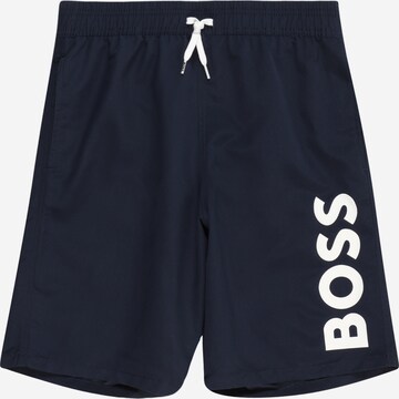 BOSS Kidswear Badshorts i blå: framsida