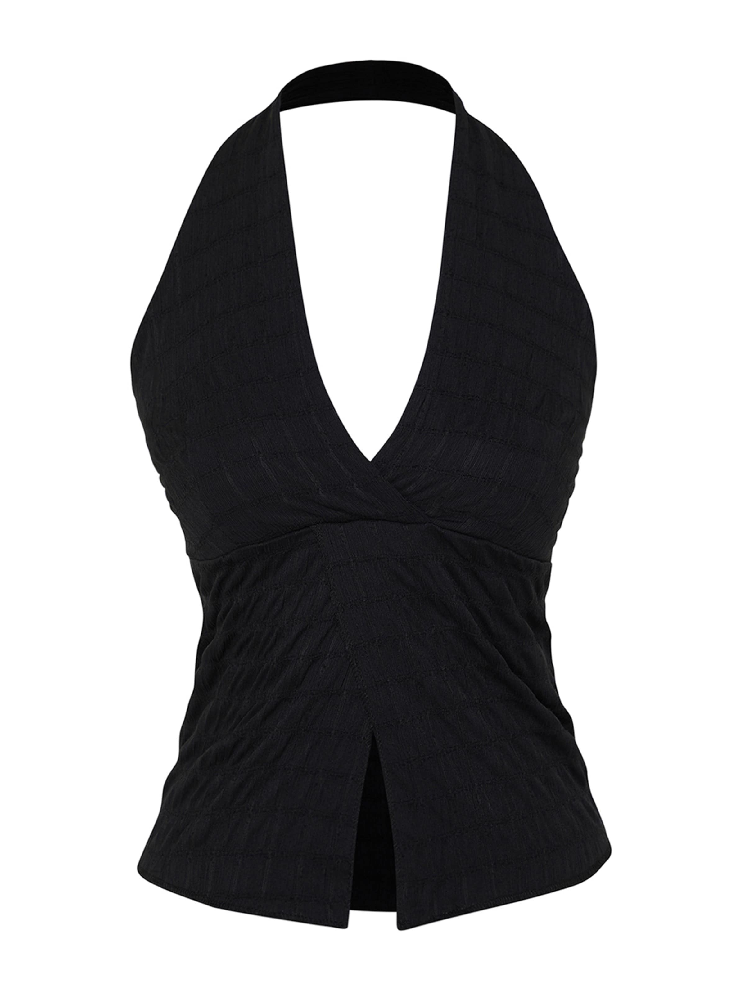 Haut Trendyol en noir : devant