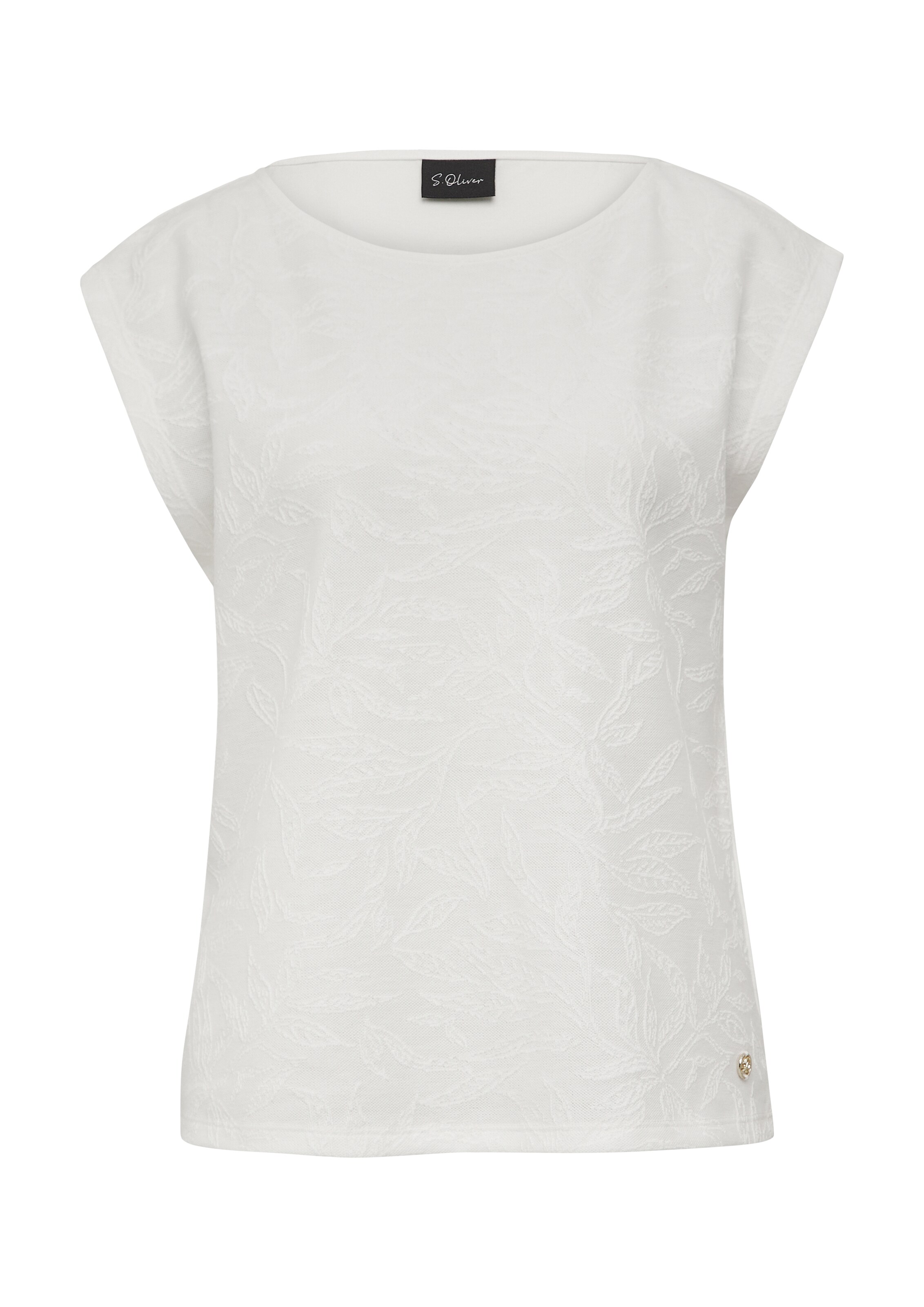 s.Oliver BLACK LABEL Shirt in Beige: voorkant