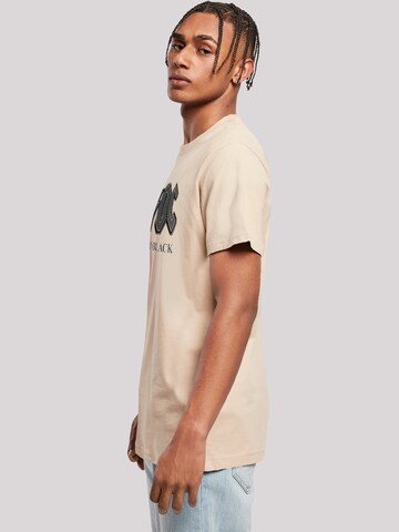 T-Shirt 'ACDC Back in Black' F4NT4STIC en beige