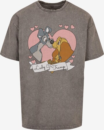 ABSOLUTE CULT Shirt 'Lady And The Tramp - Love' in Grey: front