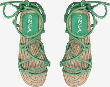 IZIA Sandalen met riem 'Gaya' in Groen