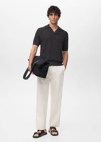 MANGO MAN Poloshirt 'Splash' in Grau