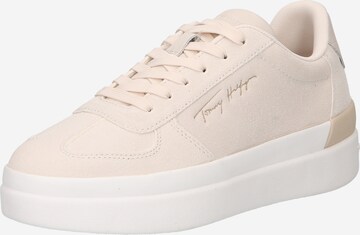 Baskets basses TOMMY HILFIGER en blanc : devant