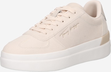 Sneaker low de la TOMMY HILFIGER pe alb: față