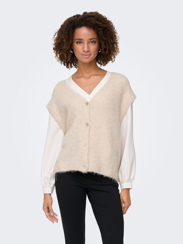 ONLY Vest 'ONLAZU' in Beige: front