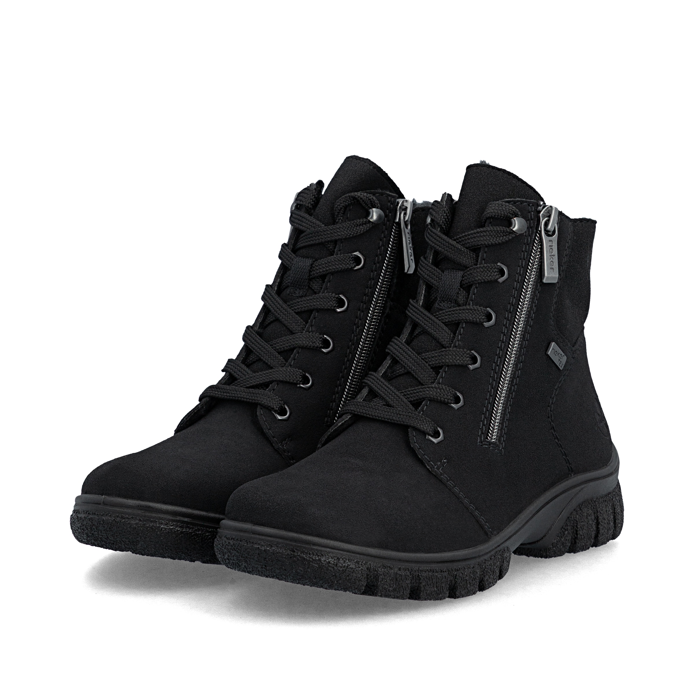 Bottines à lacets Rieker en noir