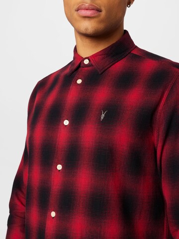AllSaints Comfort Fit Hemd 'HOBOKEN' in Schwarz
