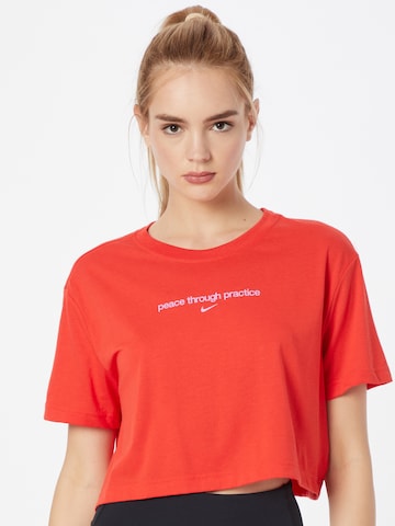 NIKE Performance shirt in Red: front