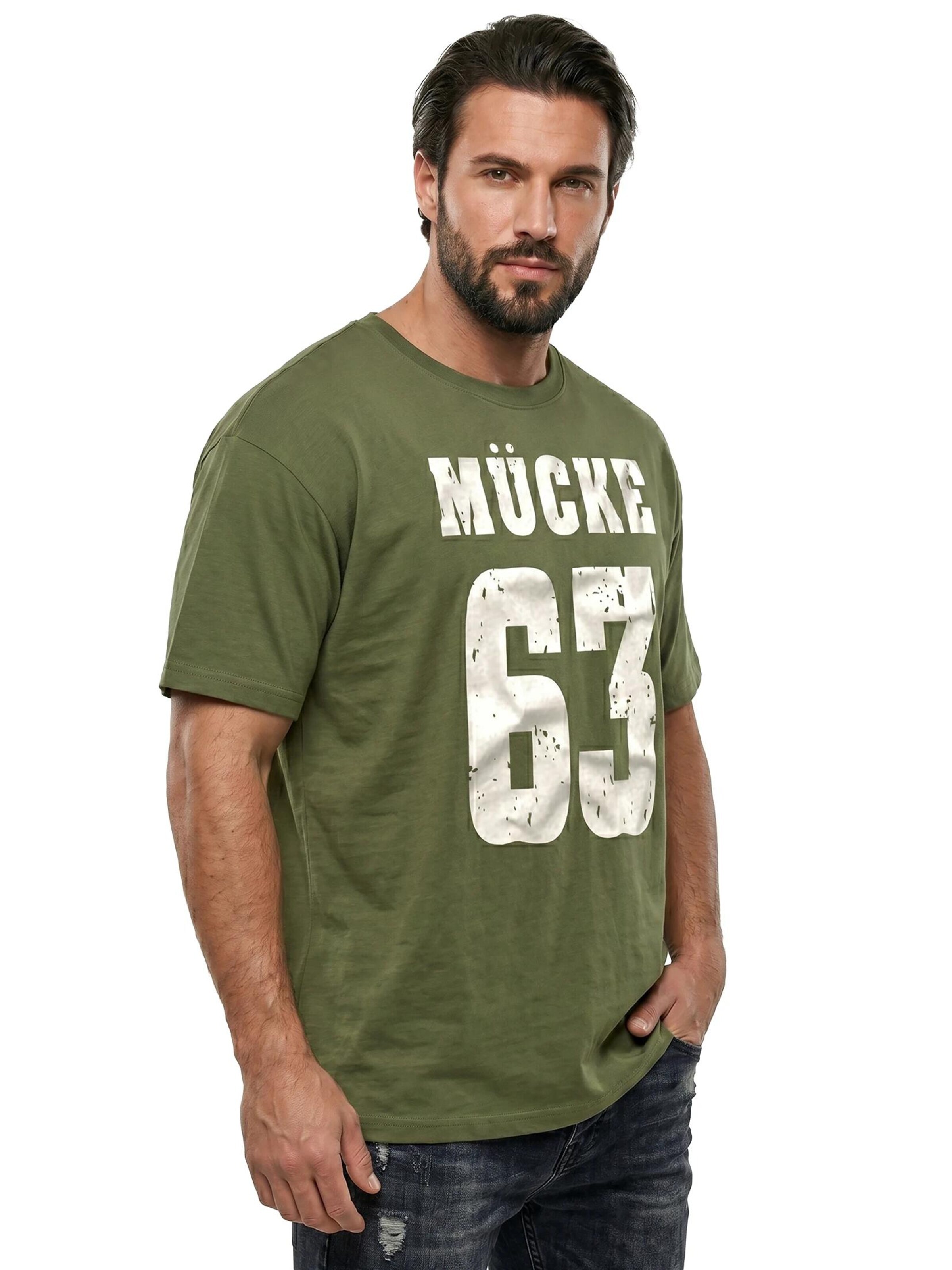 MAKAYA Shirt 'Mücke 63' in Green