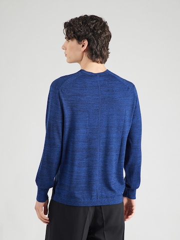 Calvin Klein Regular Пуловер в синьо: отзад