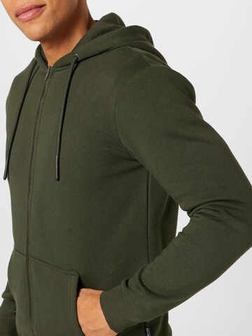 Only & Sons Regular fit Sweat jacket 'CERES' in Green