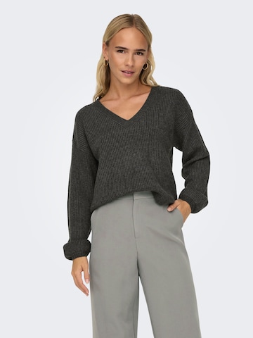 ONLY Sweater 'Katia' in Grey: front
