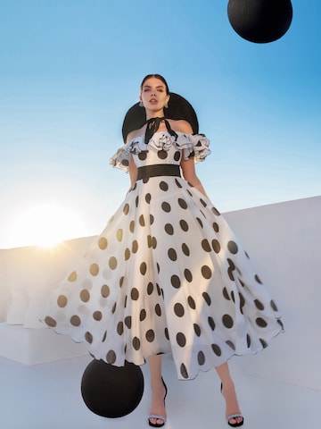 MATSOUR’I Cocktail dress 'Scarlett Midi' in White
