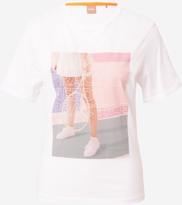 BOSS - Camiseta 'Esummer' en blanco: frente