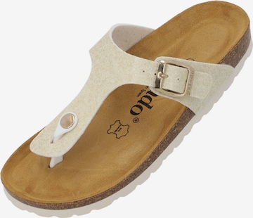 Palado T-Bar Sandals 'Kos Orion' in Beige: front