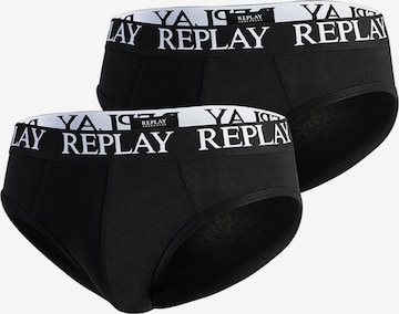 REPLAY Slip in Black: front