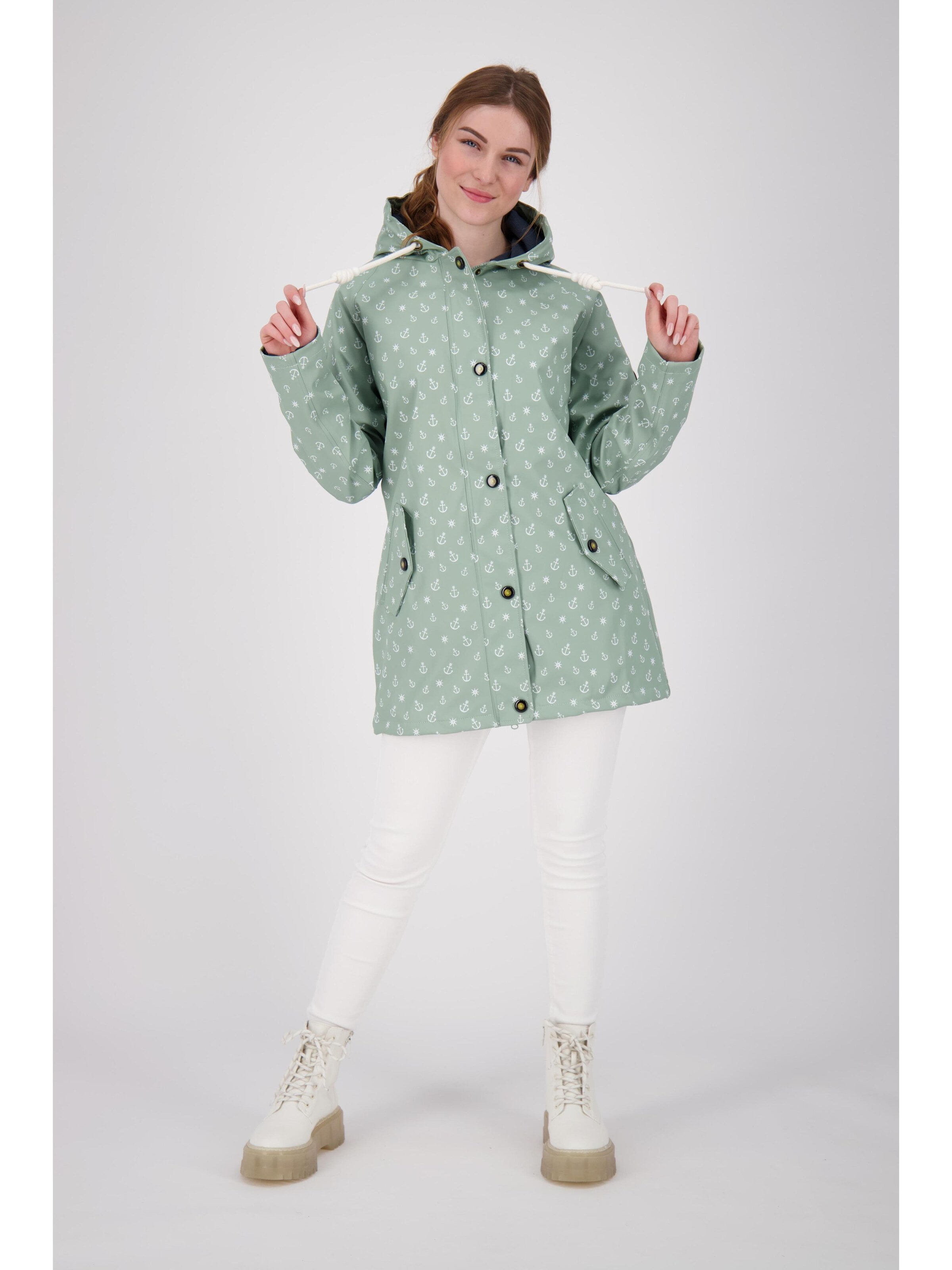 Giacca per outdoor 'Friesennerz ANKERGLUTWOLKE WMN' di ankerglut in grigio