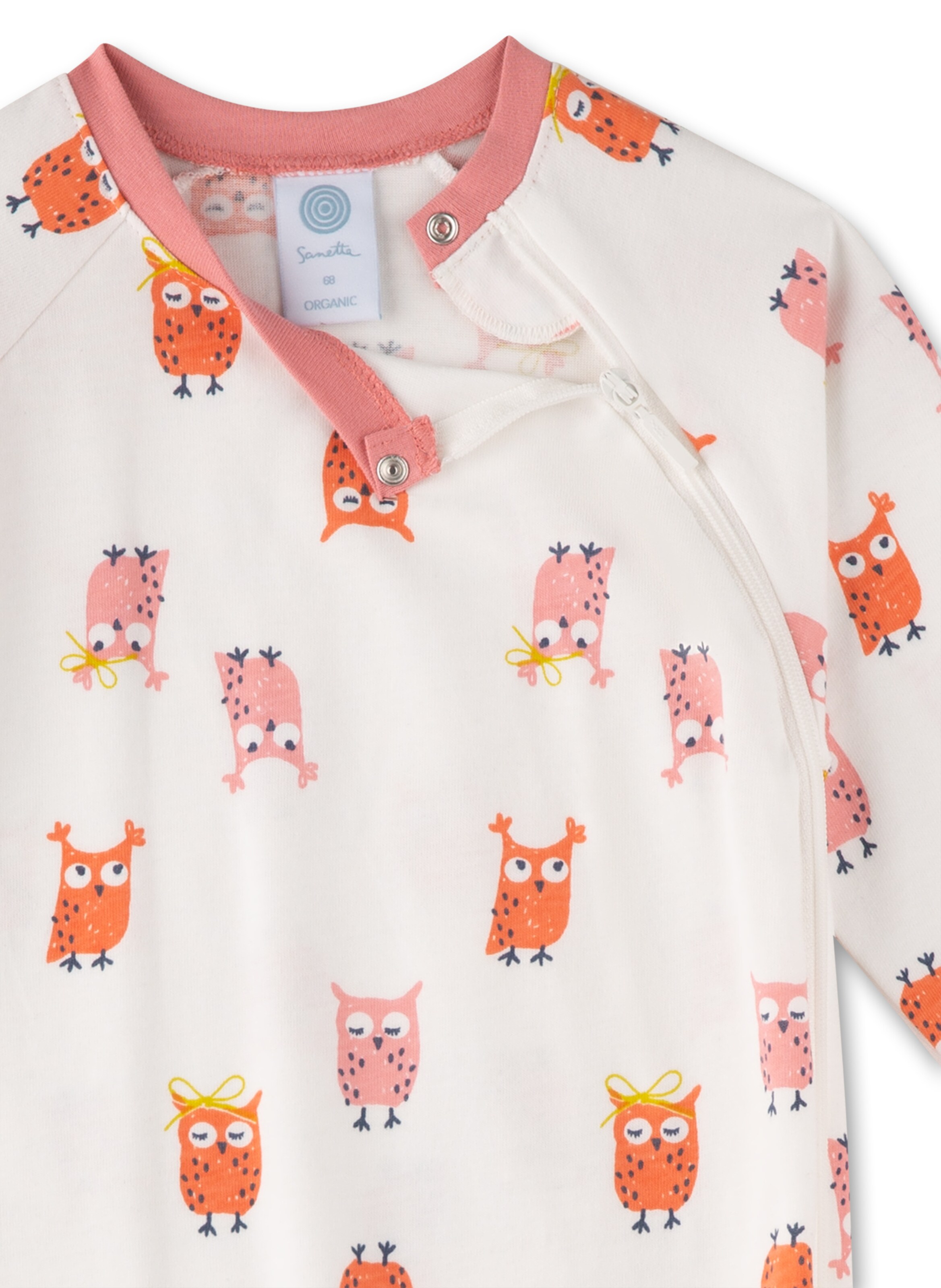 Sanetta Rompertje/body 'Eule' in Beige