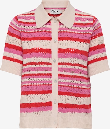 ONLY Pletena jopa 'ONLLULA' | rdeča barva: sprednja stran