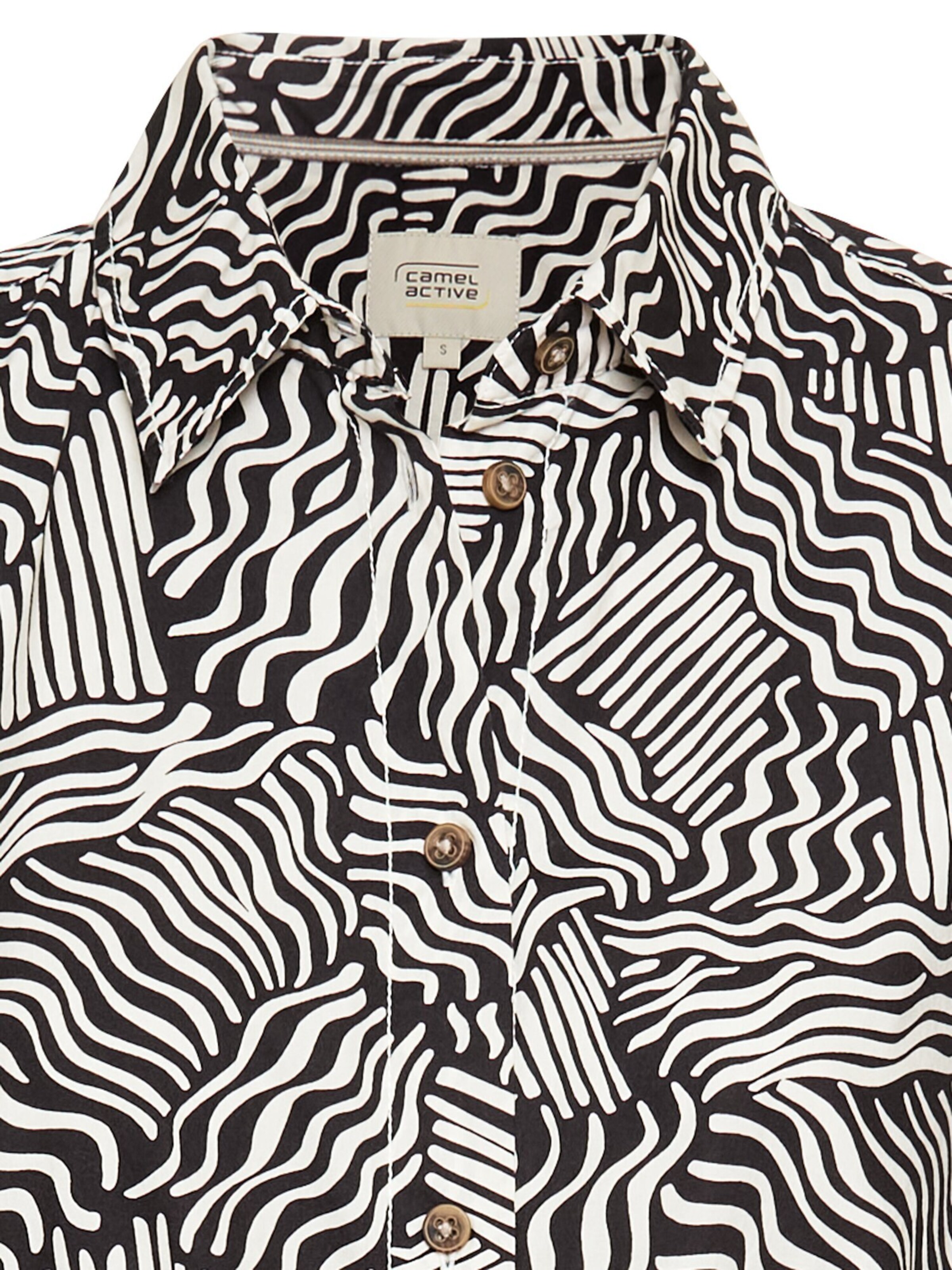 CAMEL ACTIVE Hemdblusenkleid in Schwarz