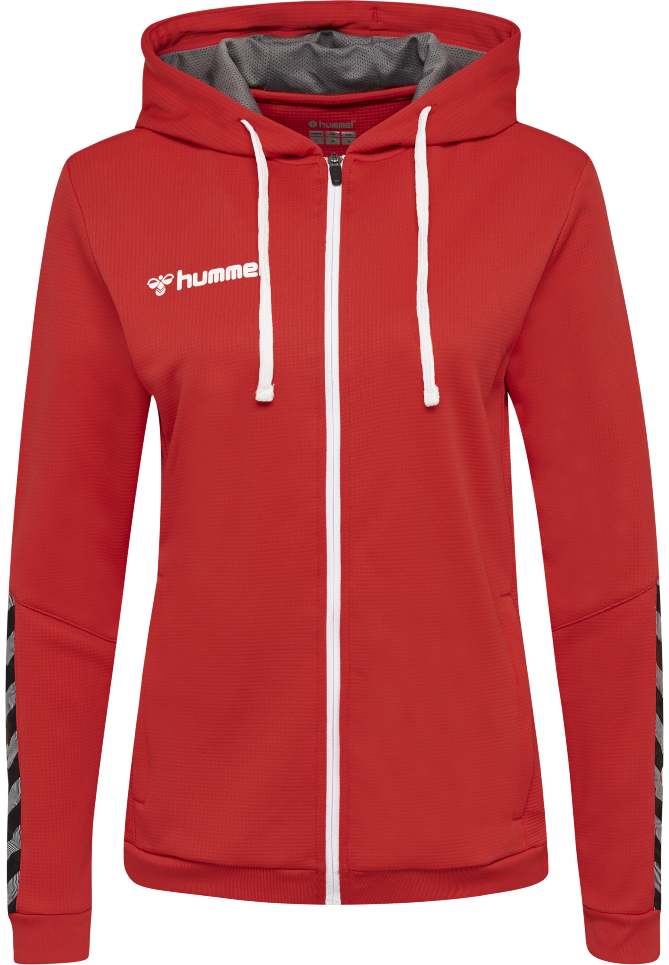 Hummel Sports sweat jacket 'Authentic' in Red: front