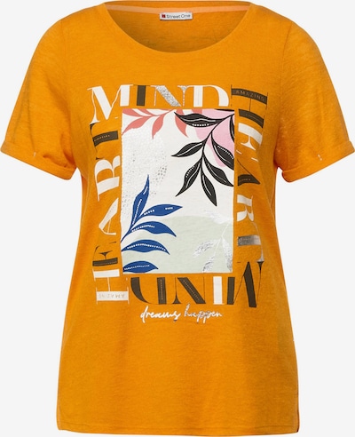 STREET ONE T-Shirt in mischfarben / orange, Produktansicht