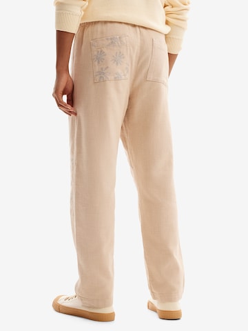 Desigual Loose fit Trousers in Beige