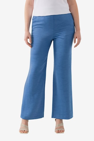 Ulla Popken Regular Broek in Blauw: voorkant