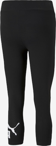 Skinny Pantalon de sport 'Essentials' PUMA en noir