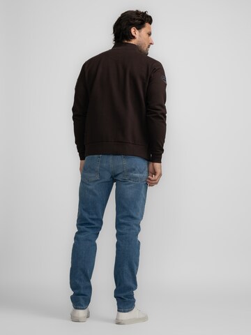Petrol Industries Sweatjacke 'Steese' in Braun