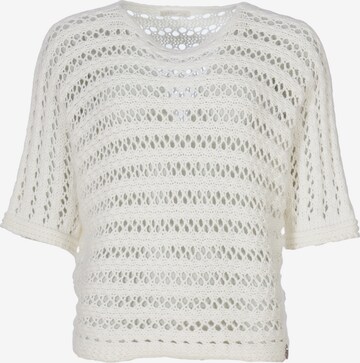 Heimatliebe Sweater in White: front