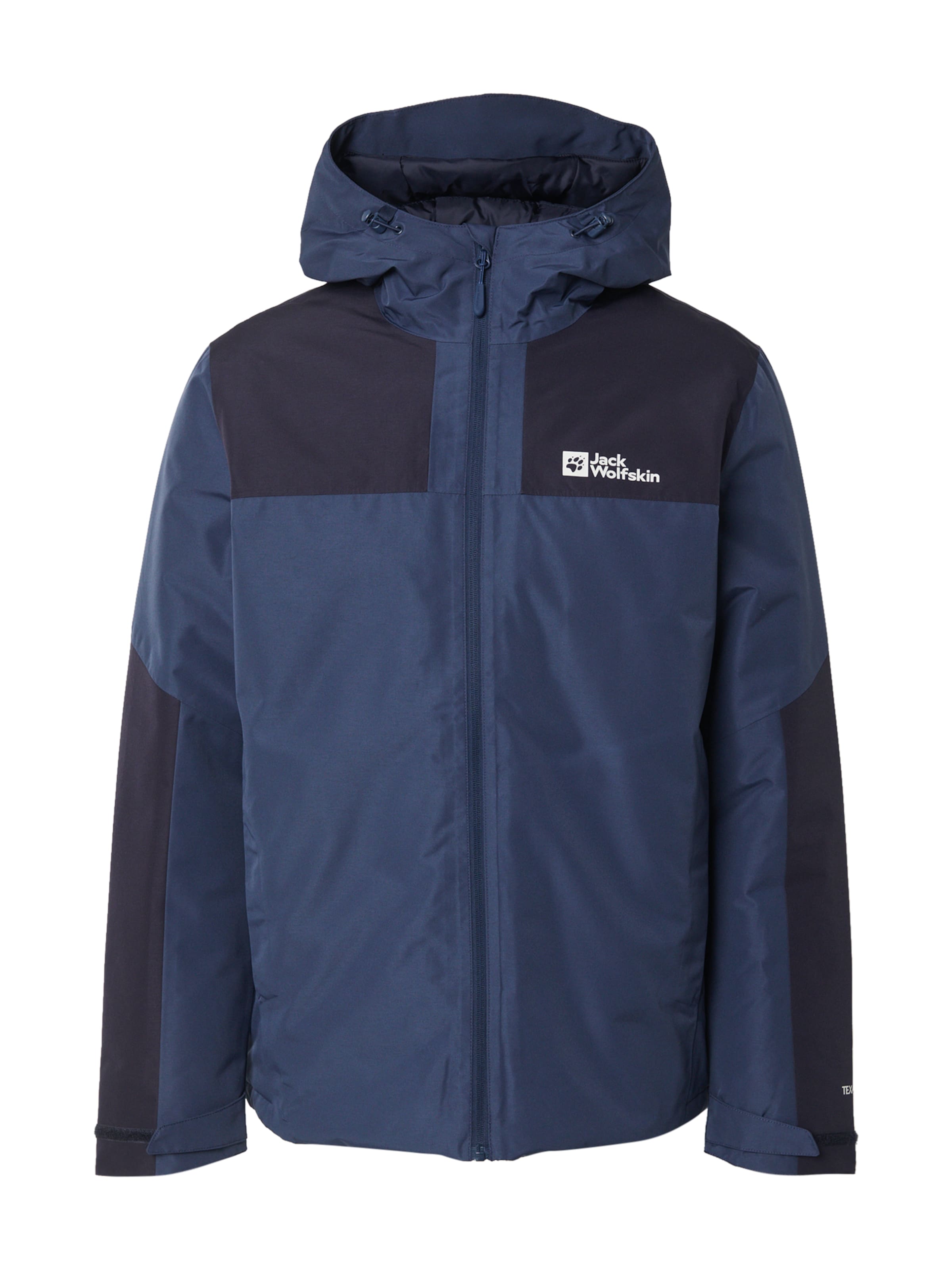 Giacca per outdoor 'JASPER' di JACK WOLFSKIN in blu: frontale