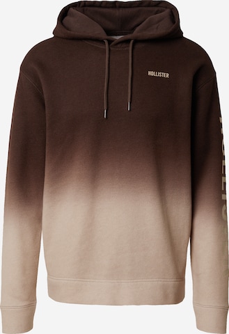 HOLLISTER Sweatshirt i brun: framsida