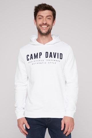 CAMP DAVID Sweatshirt in Weiß: predná strana