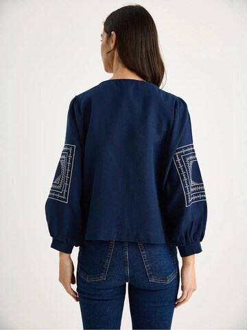Veste mi-saison Bianco Lucci en bleu