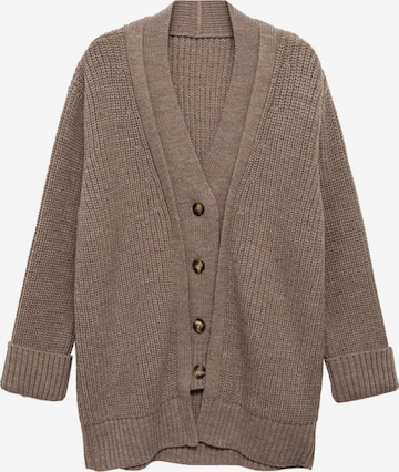 MANGO Плетена жилетка 'Soto' в кафяво: отпред