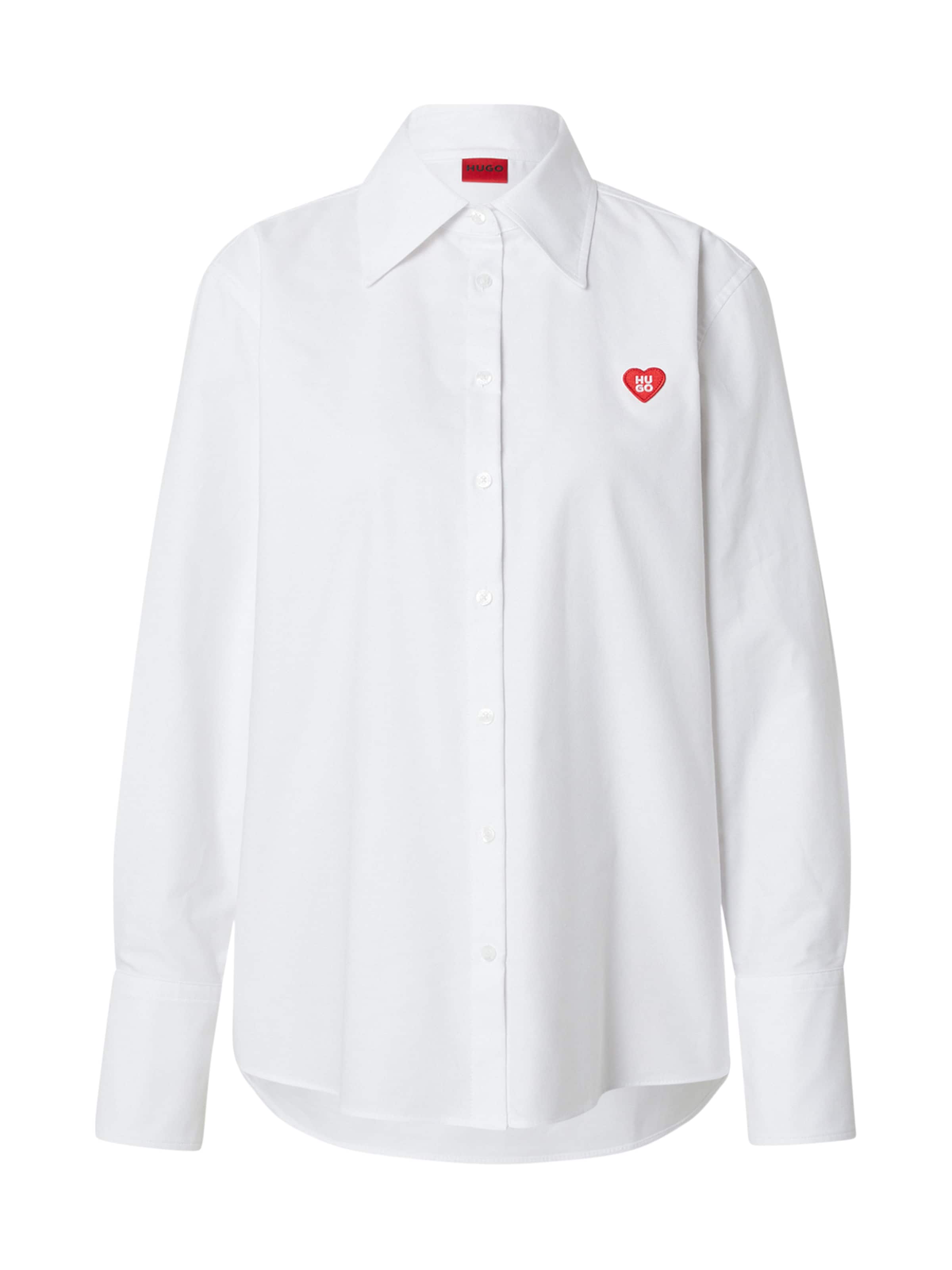 HUGO Blúz 'Erselia' - fehér: elől