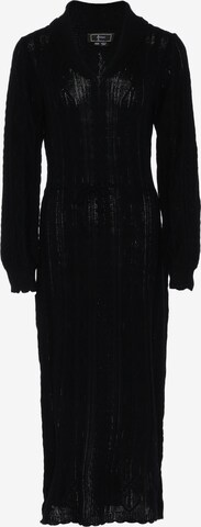 faina Knitted dress in Black: front