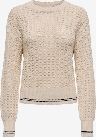 ONLY Sweater 'ONLAsa' in Beige: front