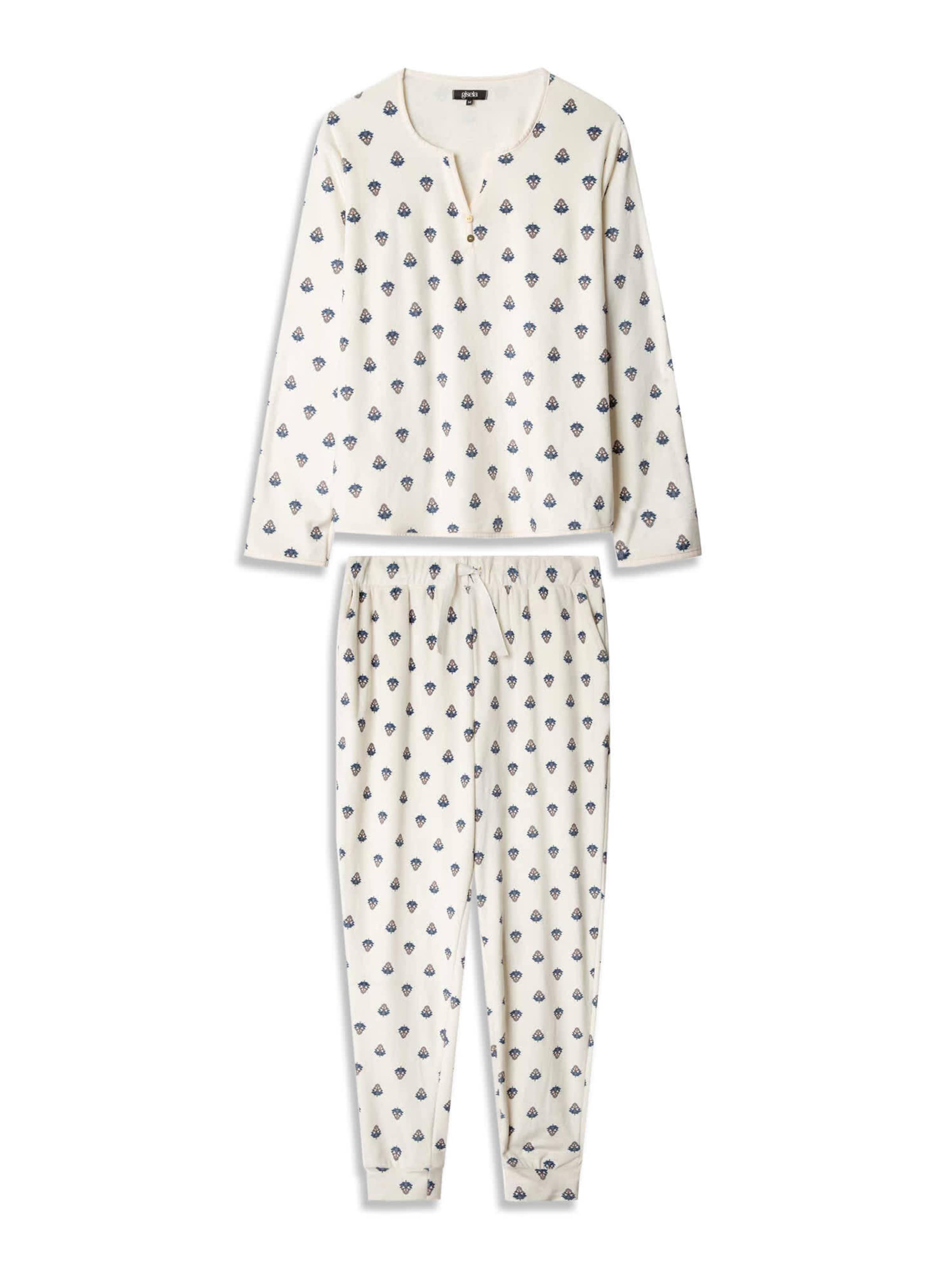 Gisela - Pijama en blanco: frente