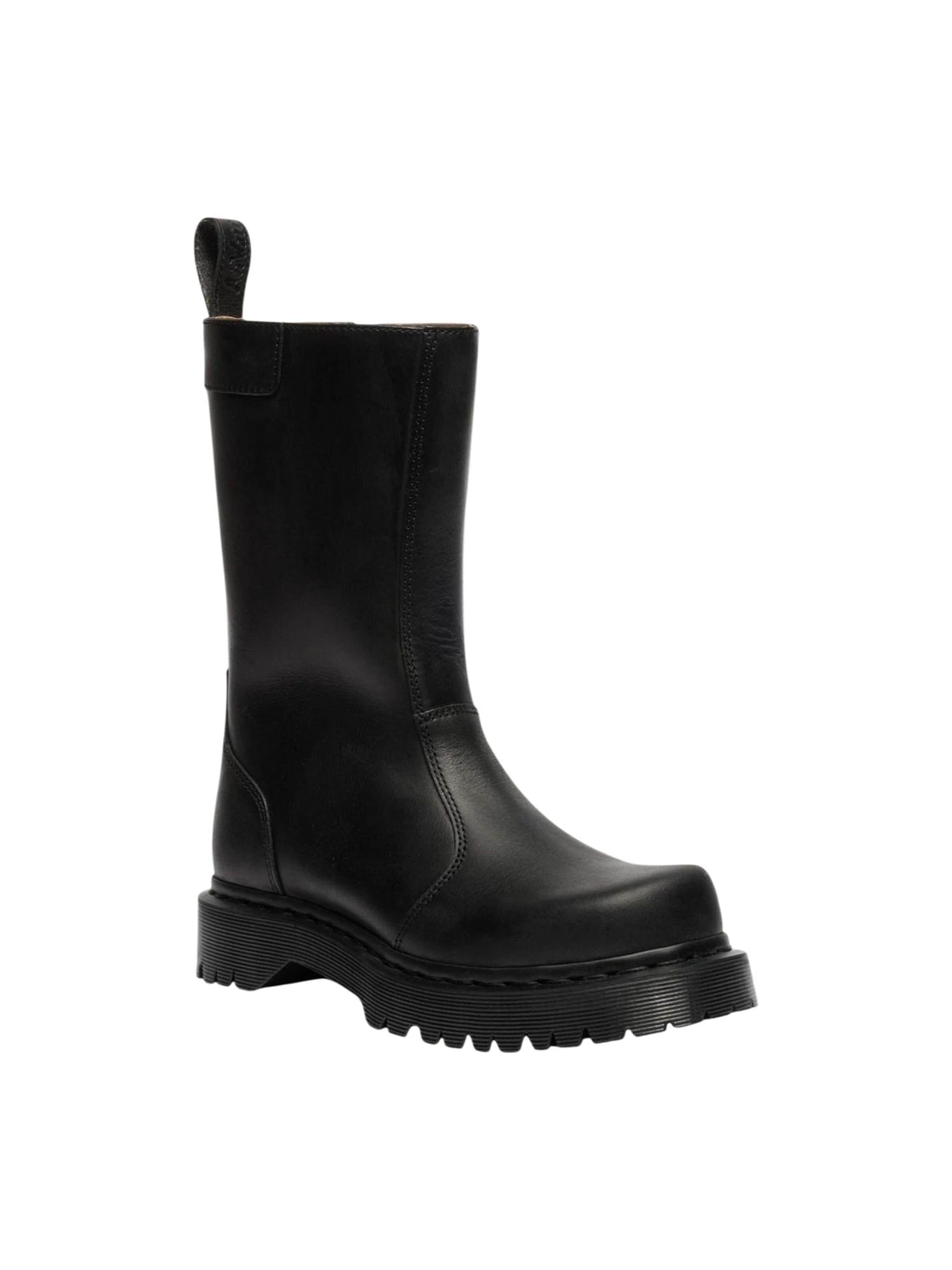 Boots 'Rejena Black Old Harness 42803001' Dr. Martens en noir : devant