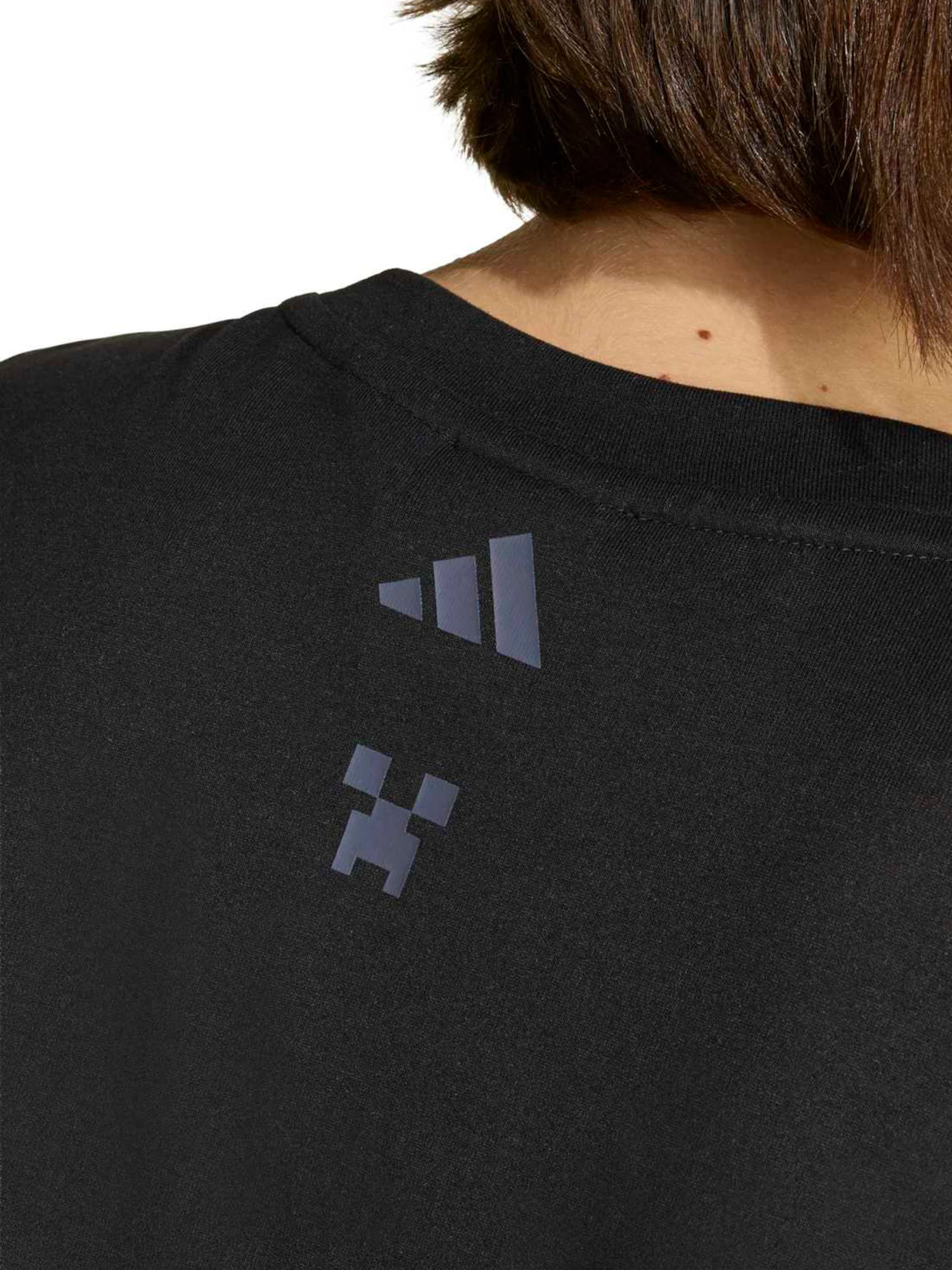 T-Shirt fonctionnel 'Minecraft' ADIDAS SPORTSWEAR en noir