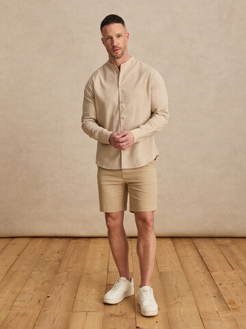 Slim fit Cămașă 'Thomas' de la DAN FOX APPAREL pe bej