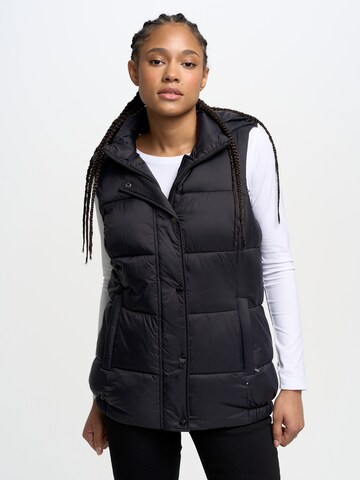 BIG STAR Bodywarmer 'PIXANA' in Zwart: voorkant